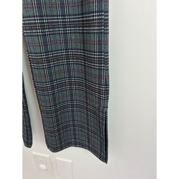 Sincerely Jules Gray Plaid Dress Pants Size Small Straight Leg Stretch Trousers - Picture 4 of 7